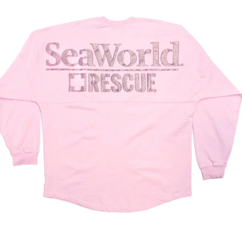 ***SOLD*** Women's Sea World Pink Sweatshirt medium